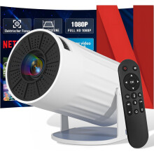 Mini Projector with WIFI 6 and Bluetooth,Projector Portable 4K 1080P,Supported 180 Rotation & Auto Keystone or Laptop, PC, Smartphone