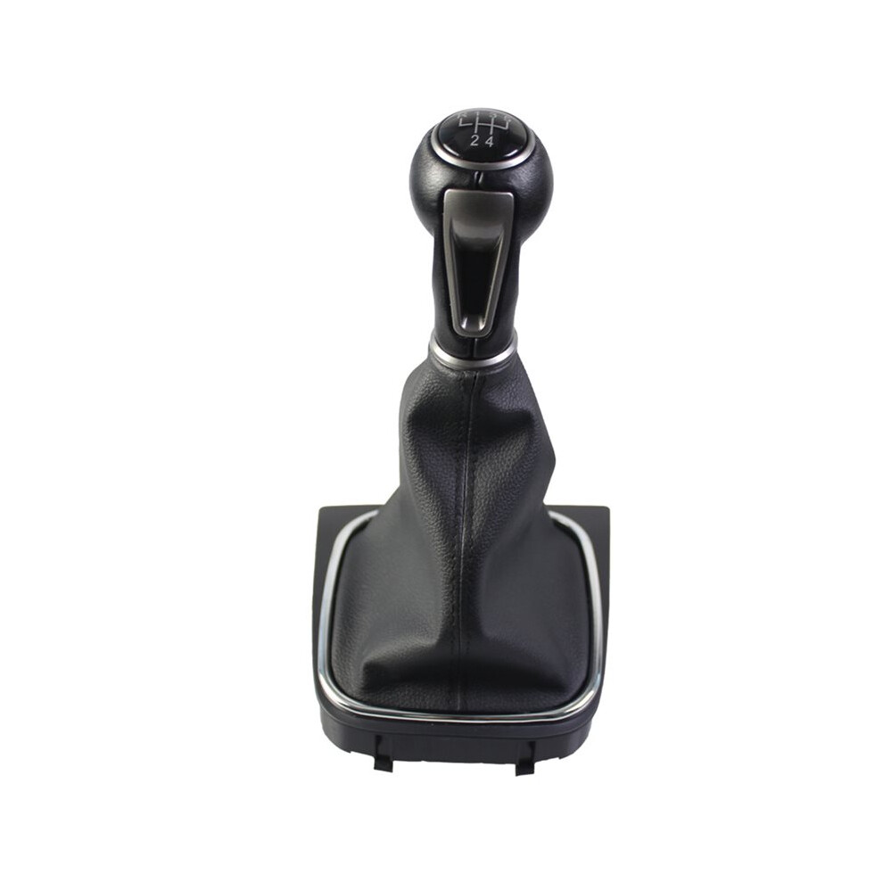 For 5 6 6 Vi Mk5 Mk6 New Gear Shift Knob Mt Lever Change Stick With Gaiter Boot Cover 5 Speed Black 6032022787175