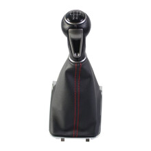 For 7 A7 MK7 for GTD New Gear Shift Knob 5 / 6 Speed MT Lever Change Stick with Gaiter Boot Cover 5 Speed