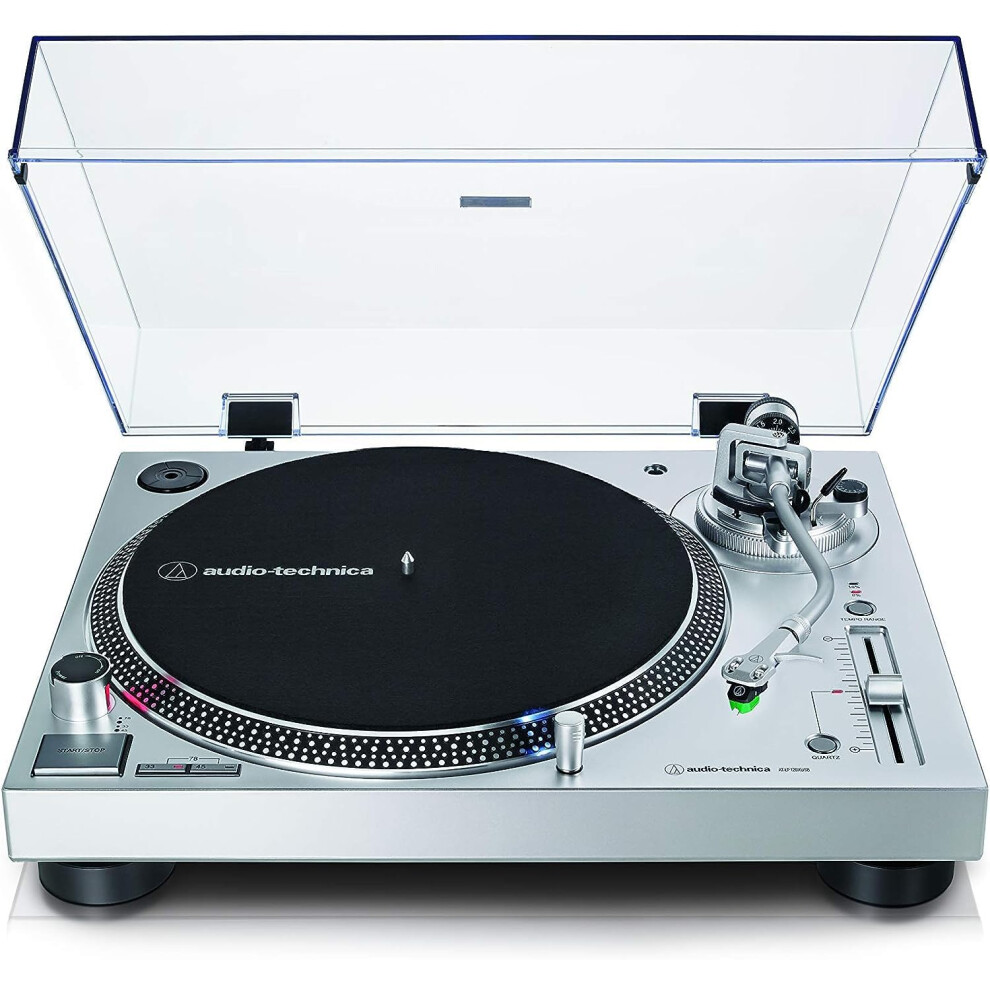 Audio-Technica Lp120xusbsv Manual Direct-Drive Turntable (Analogue & Usb) Silver
