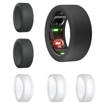 Times Mark 6PC Silicone Ring Cover Compatible with Gen 3/Oura 4/Sam-sung Gal-axy/Ultrahuman Ring AIR Protector, Anti-Scratch Elastic Case Finger Wrap