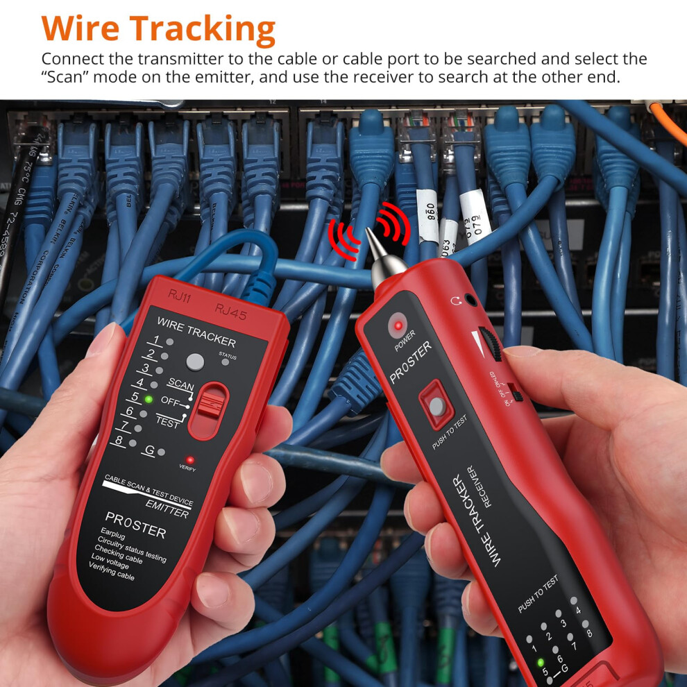 Proster Wire Tracker Rj11 Rj45 Finder Ethernet Lan Multifunction Toner 5003230588688
