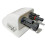 Solar Panel Double Hole Wire Cable Entry Gland Sealing Box Curved Cable Connector Waterproof for RV Caravan White 1