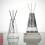 Double Layer Triangle Glass Aromatherapy Bottle Essential Oil Storage Containers Hydroponic Flower Home Decorations A 2