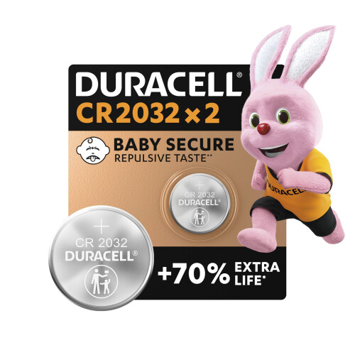 Duracell Duracell DL2032 / CR2032 Lithium Button Cell, 3V, 1 Pack