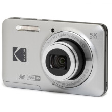 KODAK PIXPRO FZ55-GRY Digital Camera with 16MP CMOS Sensor, 5x Optical Zoom, 28mm Wide Angle, 1080P Full HD Video, 2.7 Inch LCD Vlogging Camera, Grey