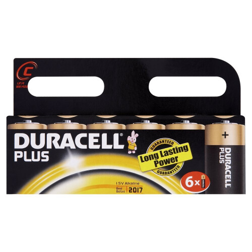 Duracell Duracell Plus MN1400 Alkaline C Batteries - 6-Pack