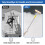 HpCuales Paint Roller Kit,Paint Roller Brush Set with 5.2FT Stainless Steel Pole and 3pcs 9Inch Roller Covers,Multi-Function Long Paint Roller Househ 5