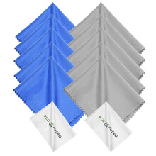 ECO-FUSED Microfiber Cleaning Cloth - 6 x 7 Blue/G