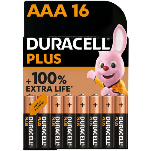 Duracell Duracell Plus AAA 1.5V Battery (Pack of 16)