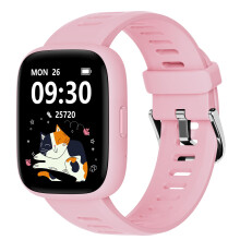 BIGGERFIVE Kids Smart Watch, 1.8" Fitness Watch Pedometer, Heart Rate, IP68 Waterproof, Sleep Tracker, Calorie Step Counter, 5 Puzzle Games with/with