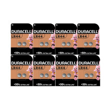 16X Duracell LR44 A76 V13GA 76A (8 Blister Packs of 2 Batteries) 16 Batteries