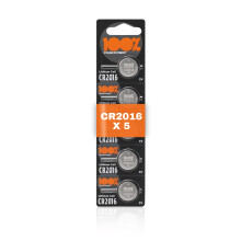 CR2016 3v lithium coin cell battery – Pack of 5 – (CR 2016 / CR2016 Batteries / 2016 / DL2016 / ECR2016/) Ideal for Toys - Remotes – Head Torch