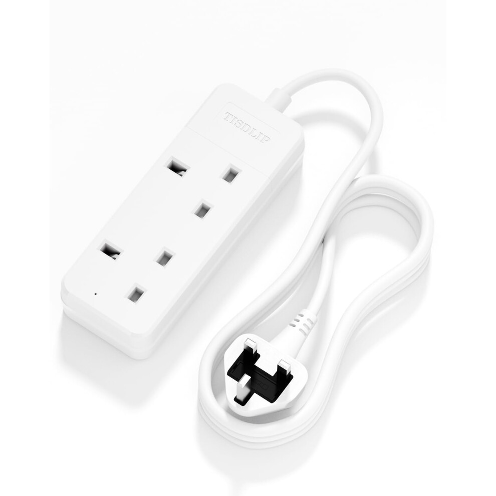 2 Way Extension Lead 3 Metres White 30970533