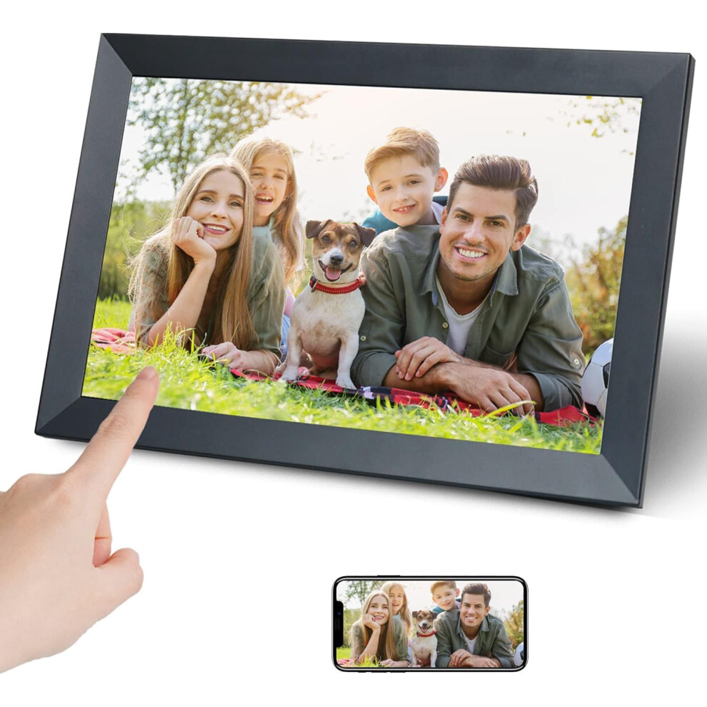 Aorpdd 10.1 Inch Hd Wifi Digital Photo Frame, 16:10 Touchscreen Photo Frame With 1280X800 Resolution, 32Gb Storage, Frameo App For Instant Sharing 5000221066491