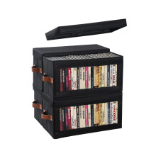 Coorganisers 4 Packs DVD Storage Box with Visible