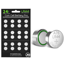POWEROWL 24 Pcs LR44 Batteries, High Capacity 1.5V AG13 L1154F Batteries for Watches, Christmas decorations, Key Fobs, and Small Electronics
