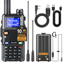 JUCJET UV-5RH performance walkie-talkie, One Key Frequency Match,999CH, 2500mAh Type-c Rechargeable Long Range Walkie Talkies(Upgrade of UV-5R,1 piec