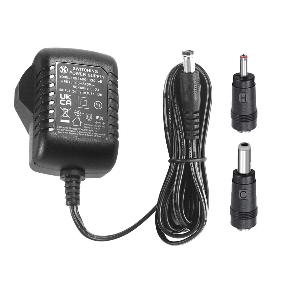 Security-01 Ac To Dc 24V 0.5A Power Supply Adapter, Plug 5.5Mm X 2.1Mm 77941671