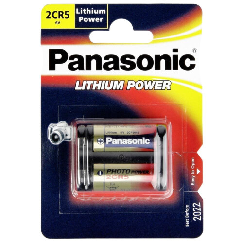 Panasonic Panasonic 2CR-5L/1BP 6 V Lithium Battery - Silver