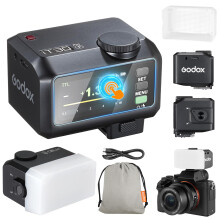 Godox iT30Pro-F iT30Pro F Mini Camera Flash with White Diffuser Speedlite560 Flashes at Full Wireless Master & Receiver Power 2.4G TTL Touchscreen fo