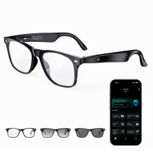 ONKELYIM AI Smart Glasses for Men and Women with Chat GPT, Bluetooth Translation Glasses with 164 Languages and Color-Change Lens, Music Playback, Ha
