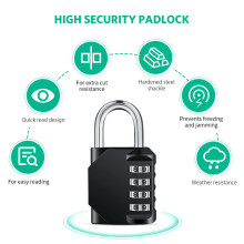 Combination Padlock Heavy Duty Locks BeskooHome 4Digit Weatherproof C
