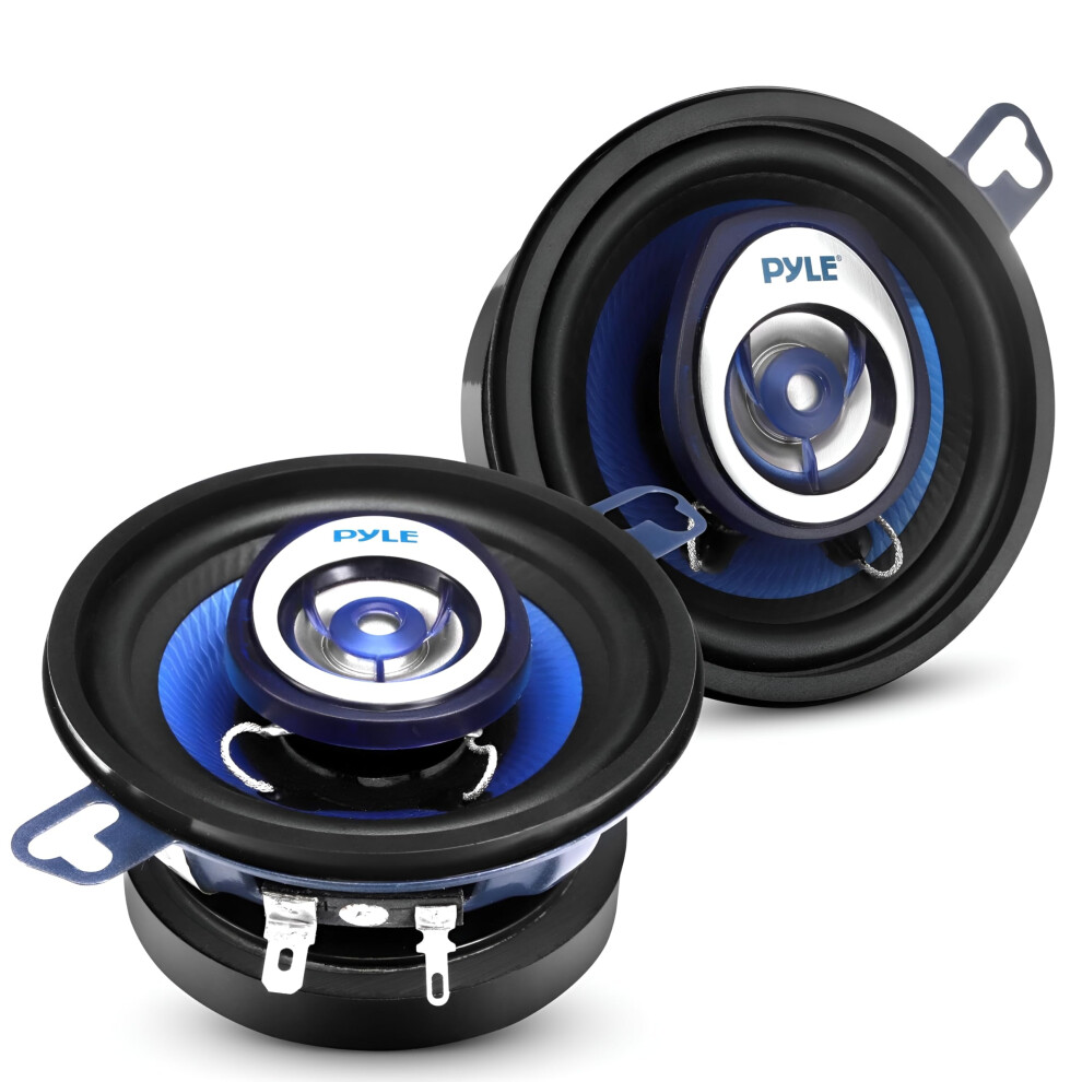 Pyle, 2-Way Universal Car Stereo Speakers, 120W-23Cm Car Speakers, Coaxial Loud Pro Audio, Speaker Set, Quick Replacement Component Speaker Vehicle D 5001657367961