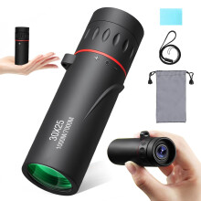 Monocular Telescope 30 x 25 Monocular for Adults and Children, Mini Portable Waterproof Telescope Zoom Monocular for Bird Watching, Hunting, Theatre,