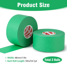 Fyguard 2 Rolls Painters Tape 48mm x 50m Wide Masking Tape for Paintin