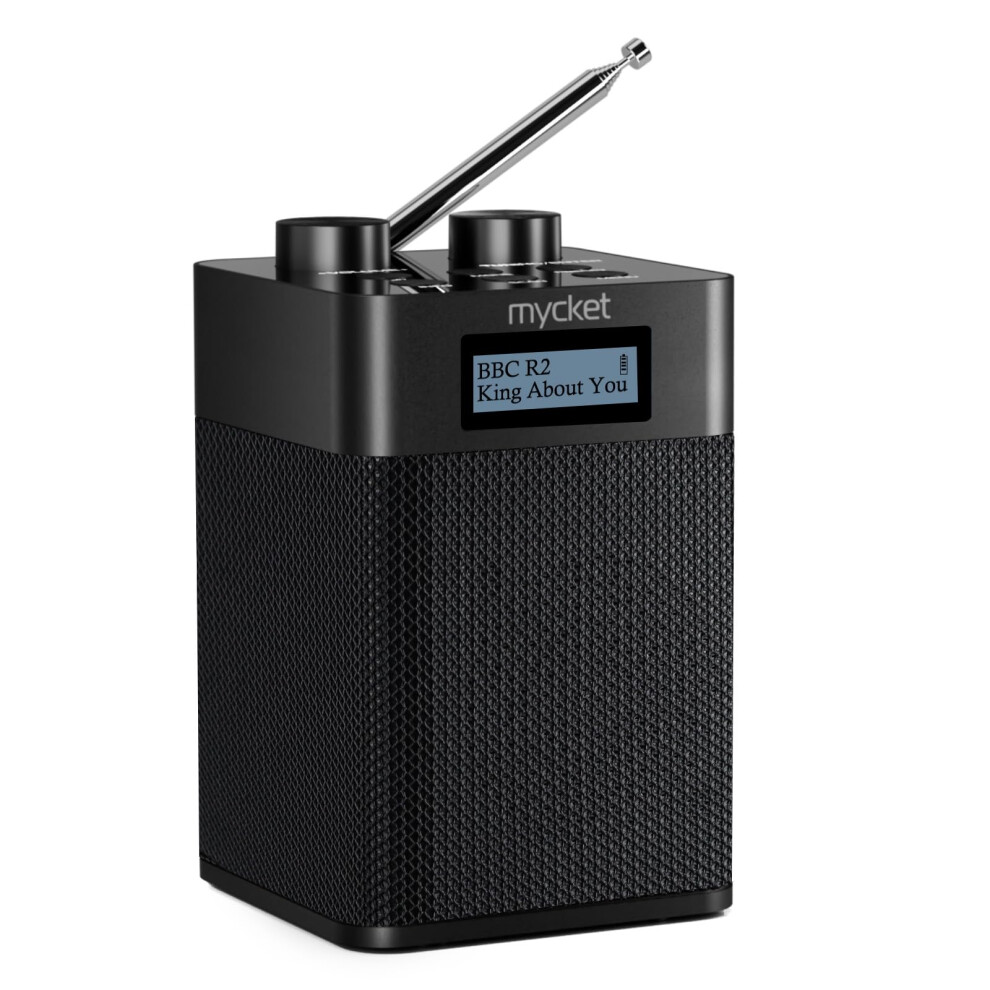 Mycket Dab/Dab+ Digital & Fm Radio, Usb Rechargeable And 2200Mah Battery Powered Radio,Portable Dab Radio, Radio With Bluetooth/U Disk, 80 Preset Sta 5008378527957
