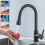 HASVREOG Kitchen Pull-Down Faucet with High Arc Spout, Dual Function Spray Head,High - Performance Pull - Out Kitchen Sink Faucet,Easy Installation (M 2