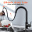 HASVREOG Kitchen Pull-Down Faucet with High Arc Spout, Dual Function Spray Head,High - Performance Pull - Out Kitchen Sink Faucet,Easy Installation (M 3