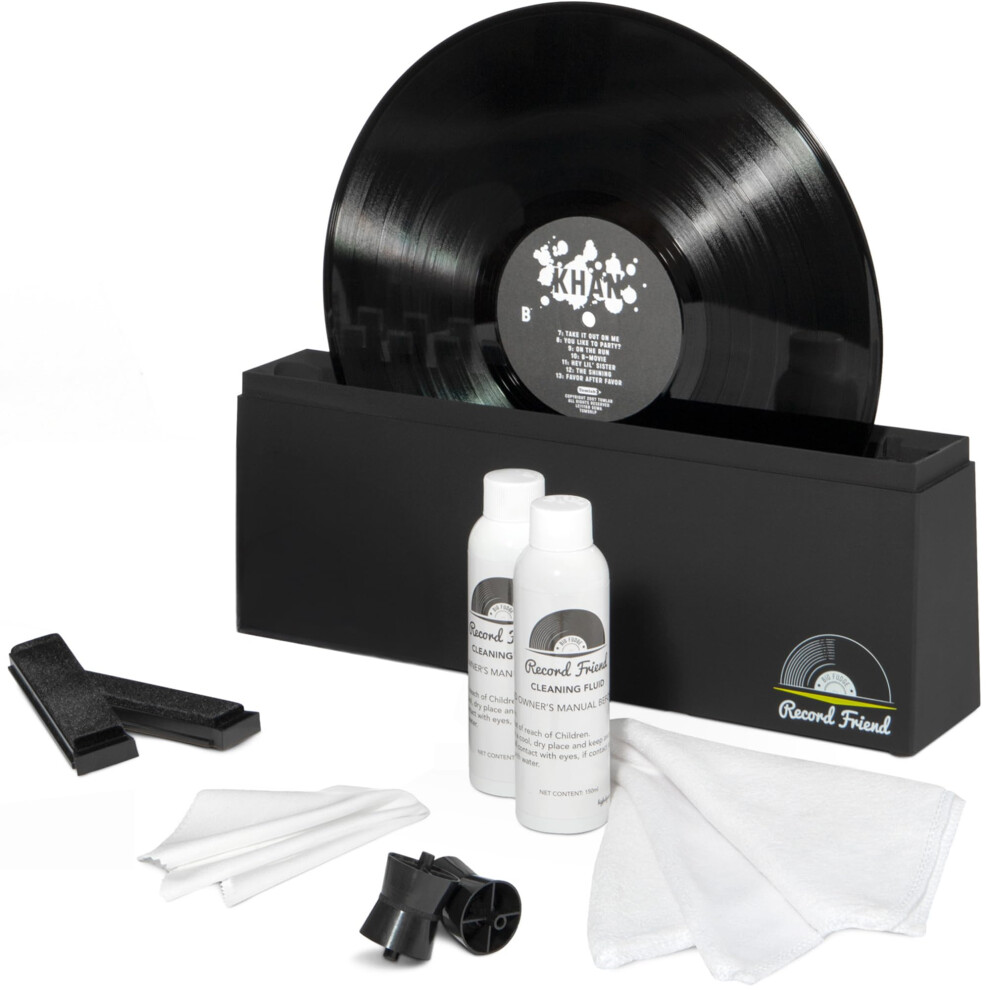 Big Fudge Vinyl Record Cleaner Kit - Scratch-Free Album Record Cleaning Machine W/Record Cleaning Solution Fluid, Record Brush, Drying Racks - Profes 84829658