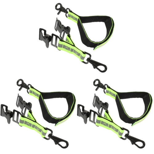 6Stk Mehrfarbige Handschuh Haltebänder Mit Reflektoren 2