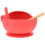 2Ensembles Bols Cuillères Silicone Rouge Pour Sevrage Bébé 1