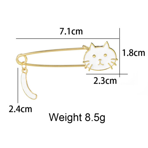 2Pièces Broches Chat Accessoire Parfait Pour Chapeaux 1