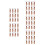 60Pièces Tags Bois Khaki Collier DIY Bord Lisse Durable 5