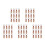 60Pièces Tags Bois Khaki Collier DIY Bord Lisse Durable 4
