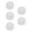 5Pcs Round Elastic PVC Table Covers Transparent Waterproof Tablecloths 4