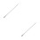 2Pièces Piquet De Fer Argenté Installation Rapide Pour Antenne 10