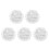5Pcs Round Elastic PVC Table Covers Transparent Waterproof Tablecloths 5