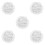 5Pcs Round Elastic PVC Table Covers Transparent Waterproof Tablecloths 8