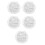 5Pcs Round Elastic PVC Table Covers Transparent Waterproof Tablecloths 7