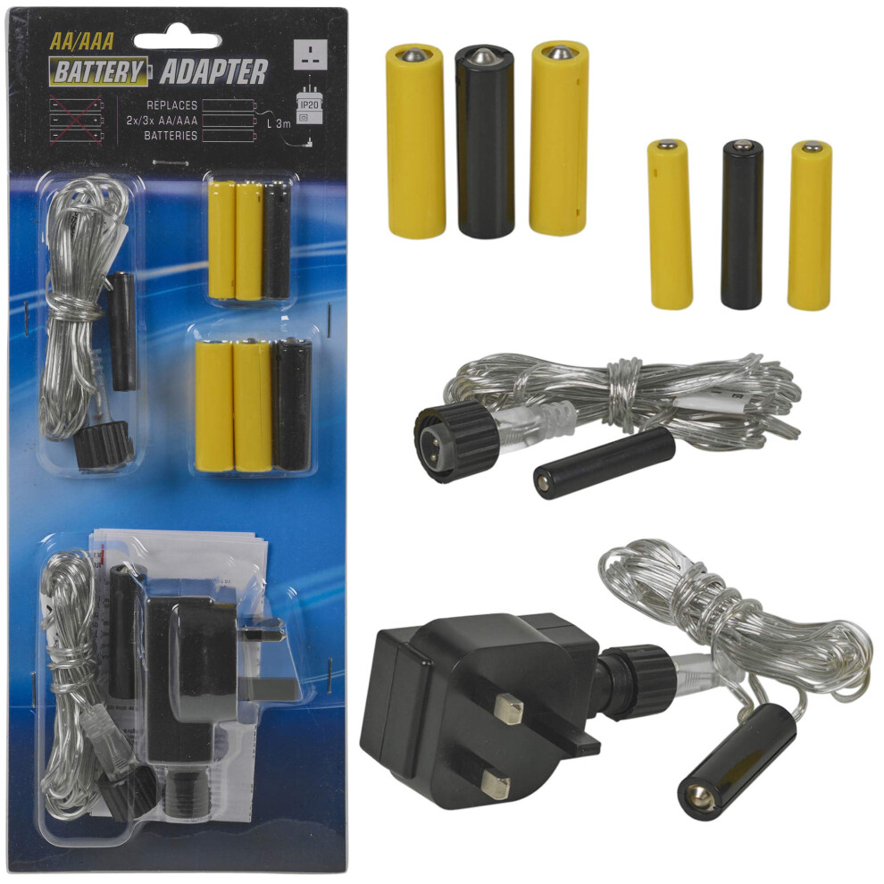 Mains To Battery Re-Placer Eliminator Aa/Aaa Adapt 45080708