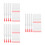 180Pièces Pinceaux Silicone Rouge Couvercle Reutilisables 9