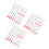 180Pièces Pinceaux Silicone Rouge Couvercle Reutilisables 8