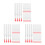 180Pièces Pinceaux Silicone Rouge Couvercle Reutilisables 4