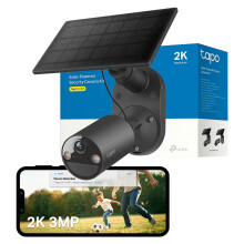 Tapo C411 KIT 2K 3MP Battery Security Camera Outdoor Wireless,Solar Security Camera,Colour Night Outdoor Camera,AI Detection,IP65,No Hub Required,Alex