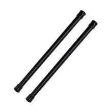 2Pièces Tringle Extensible Noire Métal Multi-Fonction Sans Dommage Mur